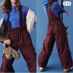Free People Movement Dew Point
Convertible Ski Bib PrimaLoft
Overalls Large NWT